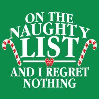 Funny X-Mas On the Naughty List I Regret Nothing Baby Bodysuit