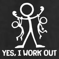 Funny Yes I Work Out Parents and Kids Cool Comfort Performance Bucket Hat