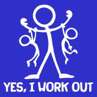 Funny Yes I Work Out Parents and Kids Toddler Hoodie