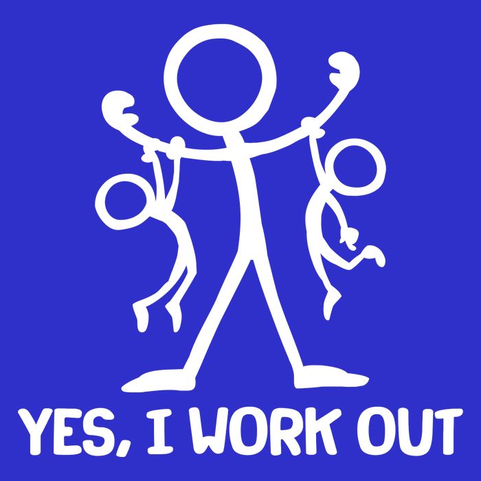 Funny Yes I Work Out Parents and Kids Toddler Hoodie