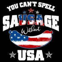 Funny You Can't Spell Sausage Without USA Performance Shirt