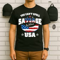 Funny You Can't Spell Sausage Without USA T-Shirt