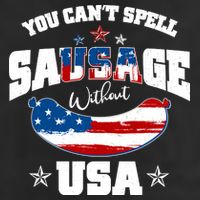 Funny You Can't Spell Sausage Without USA 15oz Campfire Ceramic Mug
