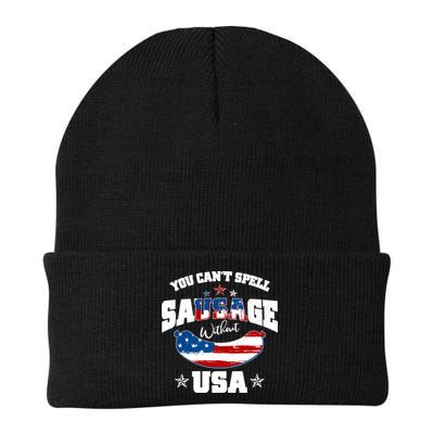 Funny You Can't Spell Sausage Without USA Beanie