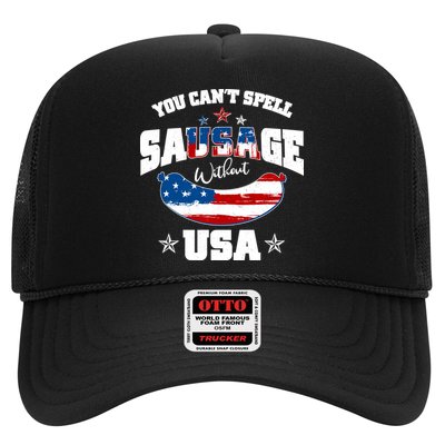 Funny You Can't Spell Sausage Without USA Trucker Hat