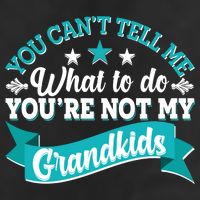Funny You Can't Tell Me What to do You're Not My Grandkids Garment-Dyed Fleece Hoodie