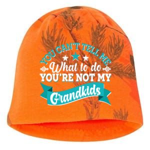 Funny You Can't Tell Me What to do You're Not My Grandkids Kati - Camo Knit Beanie