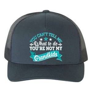 Funny You Can't Tell Me What to do You're Not My Grandkids Yupoong Adult 5-Panel Trucker Hat