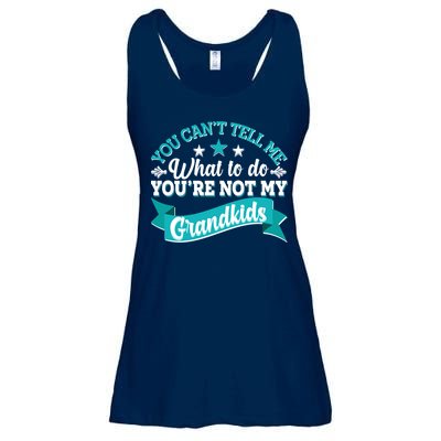 Funny You Can't Tell Me What to do You're Not My Grandkids Ladies Essential Flowy Tank