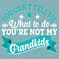 Funny You Can't Tell Me What to do You're Not My Grandkids Sueded Cloud Jersey T-Shirt