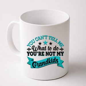 Funny You Can't Tell Me What to do You're Not My Grandkids Coffee Mug