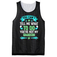 Funny You Can't Tell Me What to do You're Not My Grandson Mesh Reversible Basketball Jersey Tank