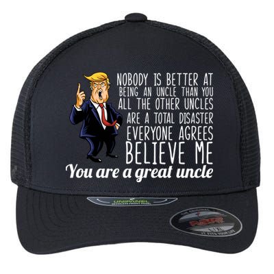 Funny Your A Great Uncle Donald Trump Flexfit Unipanel Trucker Cap
