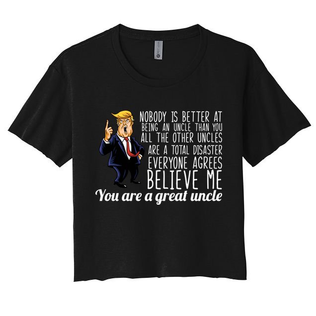 Funny Your A Great Uncle Donald Trump Crop Top