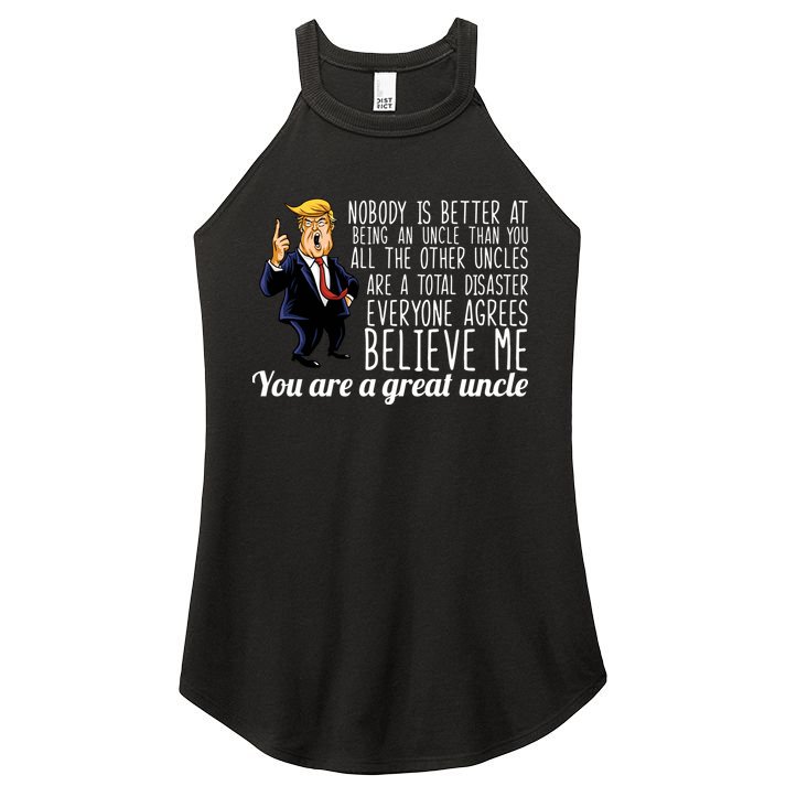 Funny Your A Great Uncle Donald Trump Women's Perfect Tri Rocker Tank