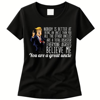 Funny Your A Great Uncle Donald Trump Womens T-Shirt