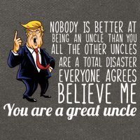 Funny Your A Great Uncle Donald Trump Cotton Canvas Backpack