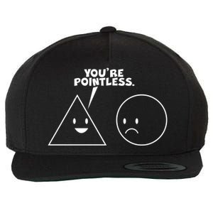 Funny You're Pointless Wool Snapback Cap