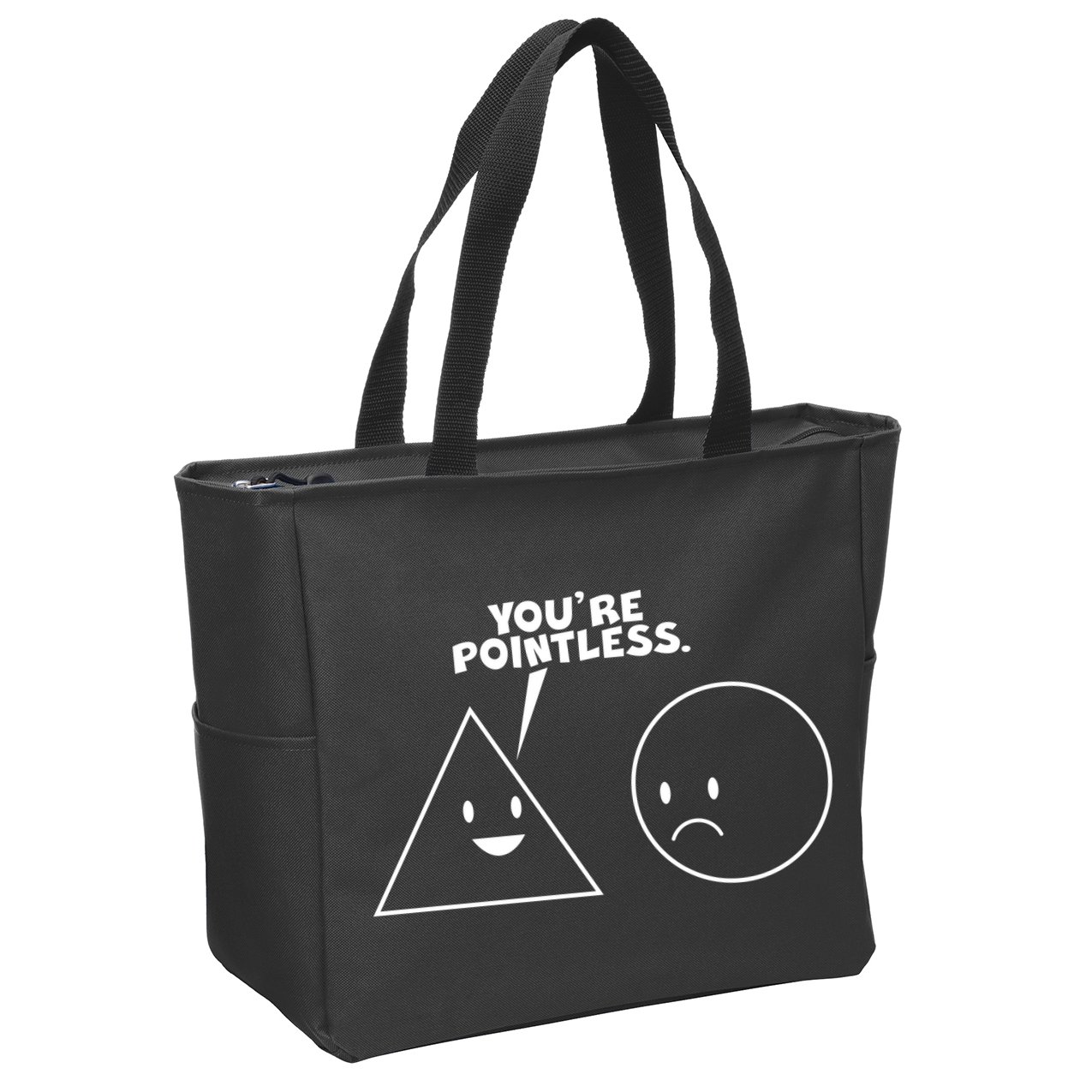 Funny You're Pointless Zip Tote Bag