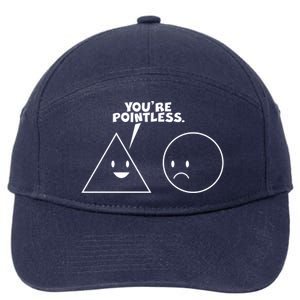 Funny You're Pointless 7-Panel Snapback Hat