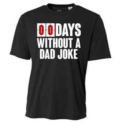 Funny Zero 0 Days Without A Dad Joke Cooling Performance Crew T-Shirt