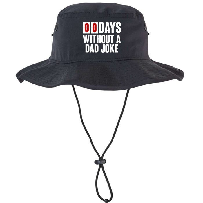 Funny Zero 0 Days Without A Dad Joke Legacy Cool Fit Booney Bucket Hat