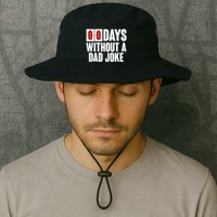 Funny Zero 0 Days Without A Dad Joke Legacy Cool Fit Booney Bucket Hat