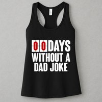 Funny Zero 0 Days Without A Dad Joke Womens Tank Top