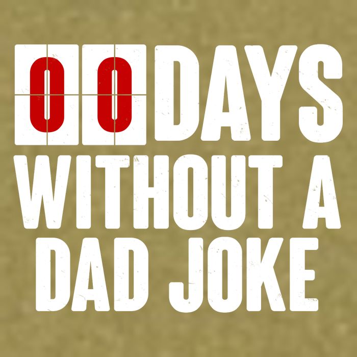 Funny Zero 0 Days Without A Dad Joke Garment-Dyed Women's Muscle Tee