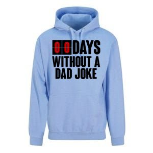 Funny Zero 0 Days Without A Dad Joke Unisex Surf Hoodie