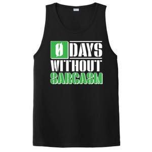 Funny Zero Days Without Sarcasm  PosiCharge Competitor Tank