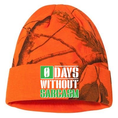 Funny Zero Days Without Sarcasm  Kati Licensed 12" Camo Beanie