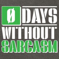 Funny Zero Days Without Sarcasm  Cotton Canvas Backpack