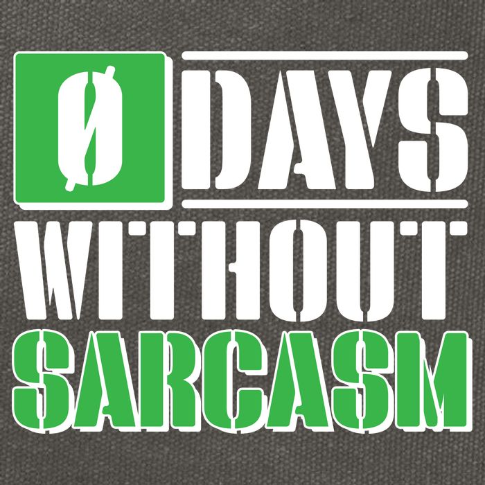Funny Zero Days Without Sarcasm  Cotton Canvas Backpack