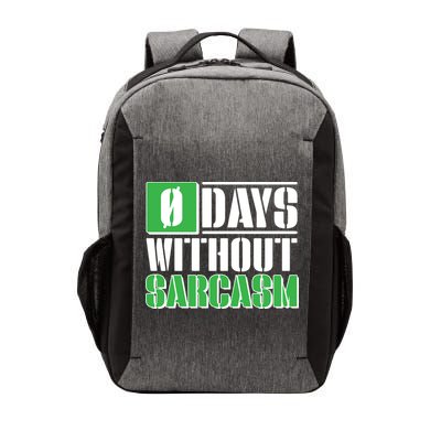 Funny Zero Days Without Sarcasm  Vector Backpack