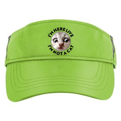 Funny Zoom Lawyer Cat Meme I'm Here Live I'm Not A Cat Adult Drive Performance Visor