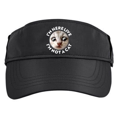 Funny Zoom Lawyer Cat Meme I'm Here Live I'm Not A Cat Adult Drive Performance Visor
