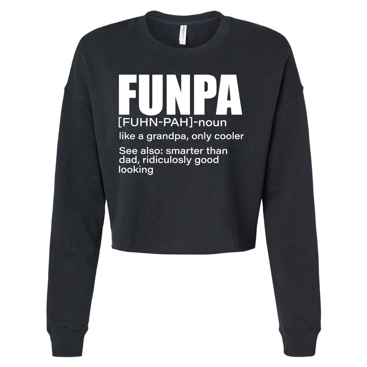 Funpa Definition  Cropped Pullover Crew
