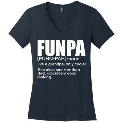 Funpa Definition  Women's V-Neck T-Shirt