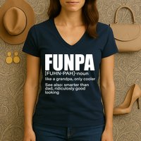 Funpa Definition  Women's V-Neck T-Shirt