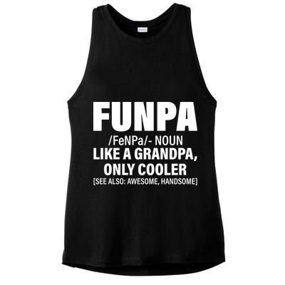 Funpa Like A Grandpa Only Cooler Ladies PosiCharge Tri-Blend Wicking Tank
