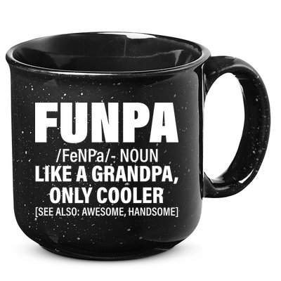 Funpa Like A Grandpa Only Cooler 15oz Campfire Ceramic Mug