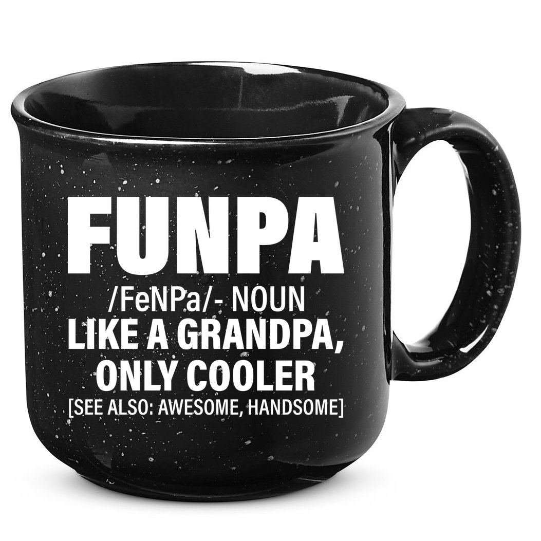 Funpa Like A Grandpa Only Cooler 15oz Campfire Ceramic Mug