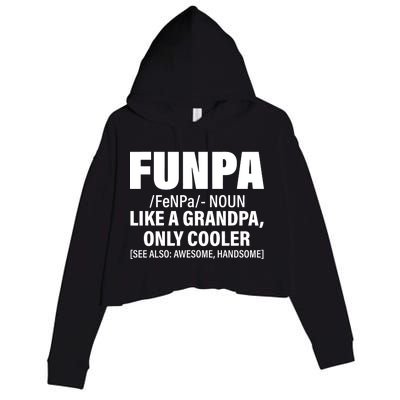 Funpa Like A Grandpa Only Cooler Crop Fleece Hoodie