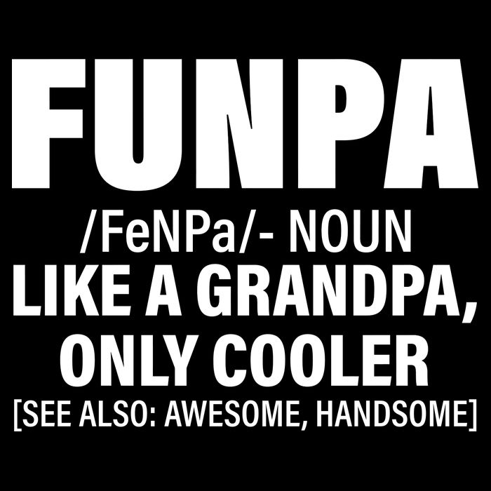 Funpa Like A Grandpa Only Cooler Cropped Pullover Crew