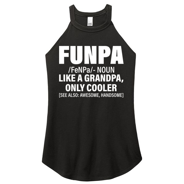 Funpa Like A Grandpa Only Cooler Women's Perfect Tri Rocker Tank