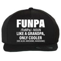 Funpa Like A Grandpa Only Cooler Wool Snapback Cap