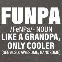 Funpa Like A Grandpa Only Cooler Cotton Canvas Backpack