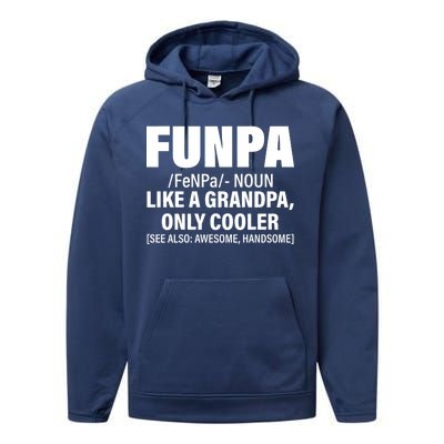 Funpa Like A Grandpa Only Cooler Performance Fleece Hoodie