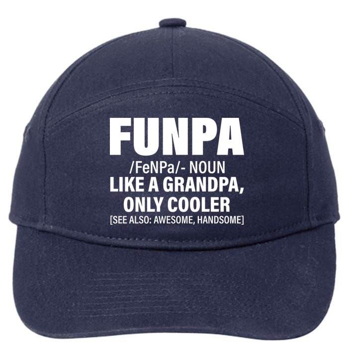 Funpa Like A Grandpa Only Cooler 7-Panel Snapback Hat
